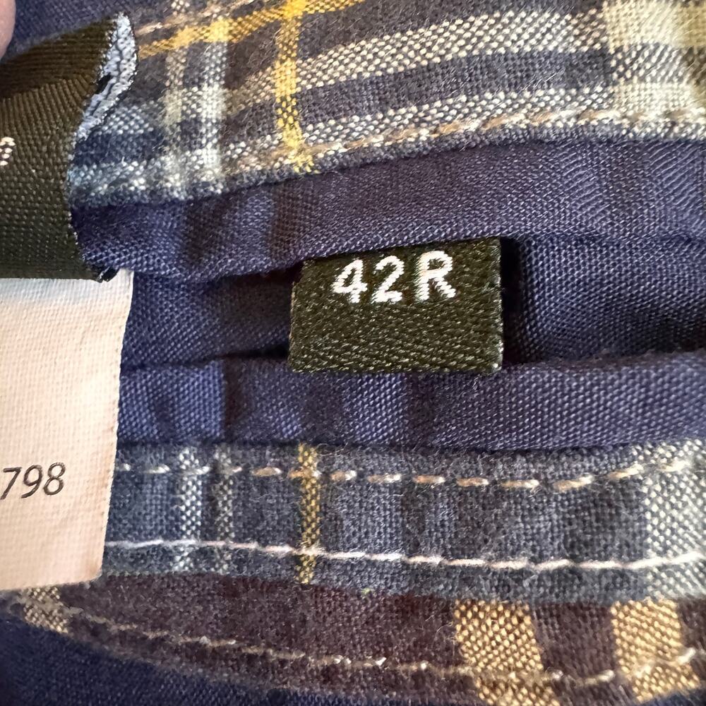 J.Crew Madras Patchwork Mens Blazer Preppy Size 42 Regular Sport Coat Academia - Picture 11 of 11